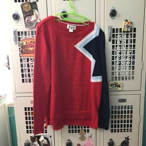 Patriotic Star Sweater